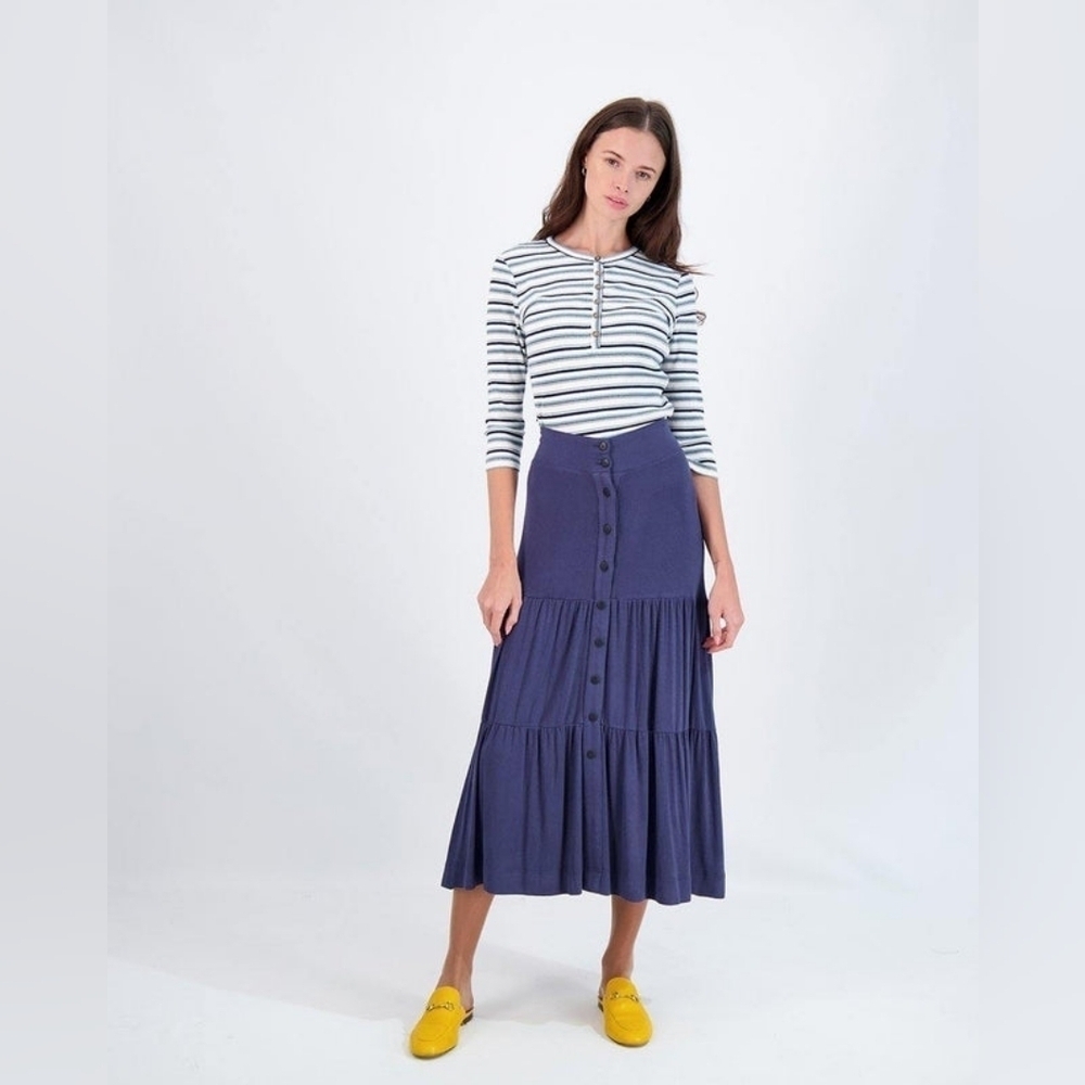 New With Tags Riff Boho Festival Tiered Skirt, Size Large J14